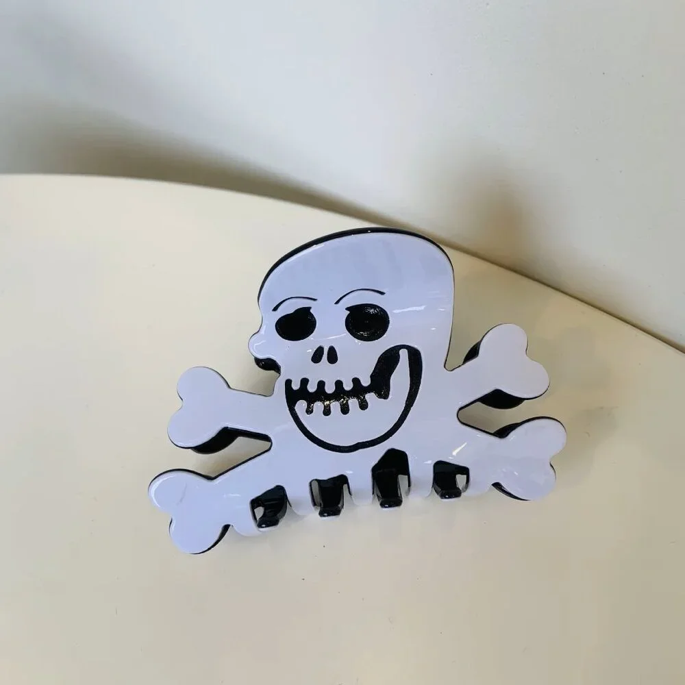 Halloween Hair Claw Clip Bundle 🎃 | Witch Hat, Skull & Crossbones, Jack-o'-Lant